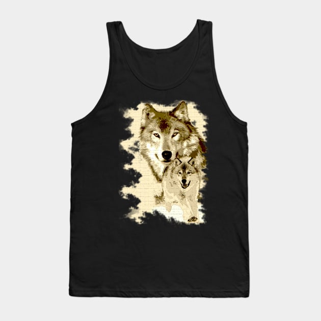 Wolf of Alaska Tank Top by dejava